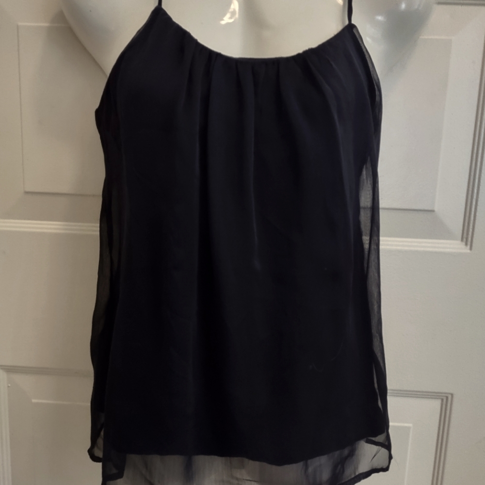 THE LIMITED NAVY BLUE LAYERED TOP